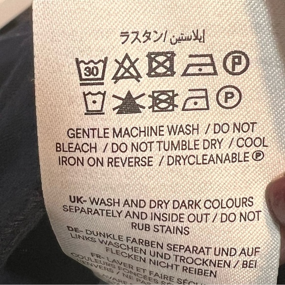 Boden Womens Size 4 Petites Navy Blue Wide Leg Culotte Pants Cropped Career - Picture 5 of 14